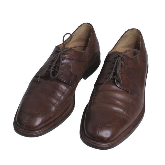 Mezlan Fiore Men's 9.5W Black Leather Split Toe Derby Dress Shoes Made in Spain - Picture 1 of 16